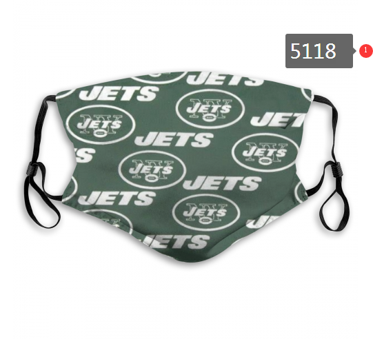 NFL New York Jets #1 Dust mask with filter->nfl dust mask->Sports Accessory